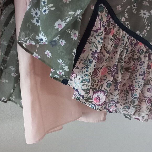 JUICY COUTURE boho floral peasant prairie granny mini dress - Picture 8 of 12